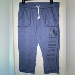 VS PINK cropped joggers, size medium